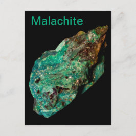 Malachite Green Mineral Rock Nature Fotografy Postkarte
