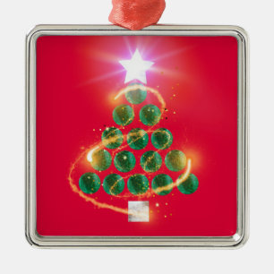 Malachite Ornament Aus Metall