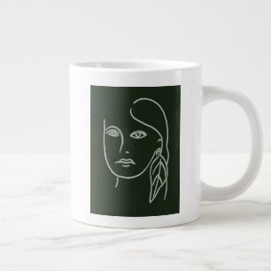 Malachite Portrait Jumbo-Tasse