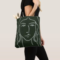 Malachite Portrait mit langer Haare