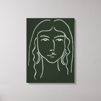 Malachite Portrait mit langer Haare