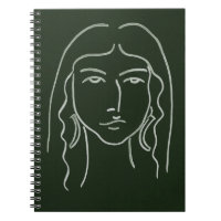 Malachite Portrait mit langer Haare
