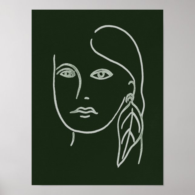 Malachite Portrait Poster (Vorne)
