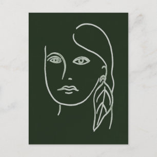 Malachite Portrait Postkarte