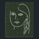 Malachite Portrait Puzzle<br><div class="desc">Malachite Portrait I von Melissa Wang. | 139003D</div>