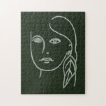 Malachite Portrait Puzzle<br><div class="desc">Malachite Portrait I von Melissa Wang. | 139003D</div>