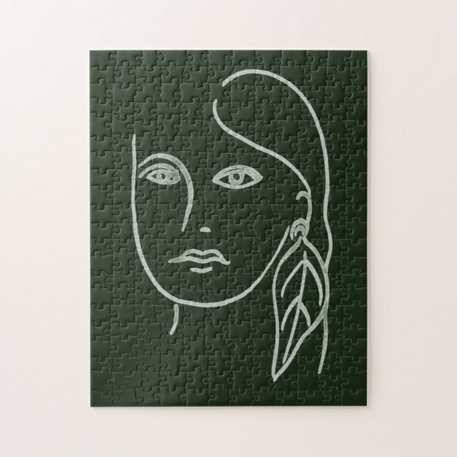 Malachite Portrait Puzzle (Vertikal)