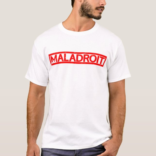 Maladroit-Briefmarke T-Shirt (Vorderseite)