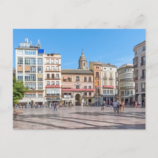 Malaga. 3. postkarte (Vorderseite)