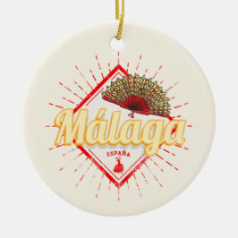 Malaga Andalusien Spanien Retro Flamenco Vintag Keramik Ornament