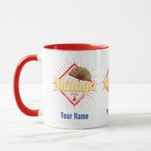 Malaga Andalusien Spanien Retro Flamenco Vintage Tasse