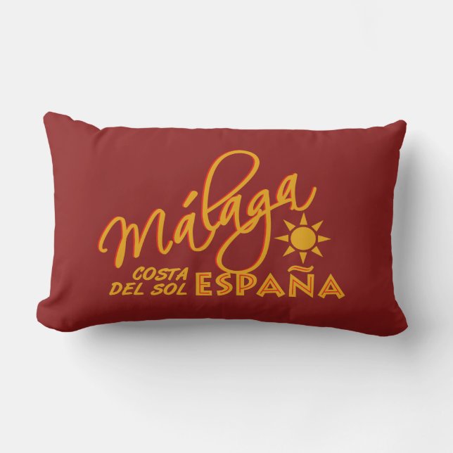 Málaga España Lendenkissen (Vorderseite)