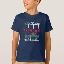 Malaga, Fenster mit Blumen T-Shirt