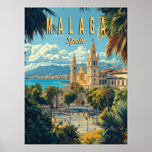 Malaga - Sonne, Meer und spanischer Charme Poster (Vorne)