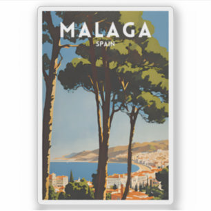 Malaga Spanien Aufkleber