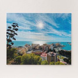 Malaga, Spanien (mit Blick auf Stadt und Küste) Puzzle