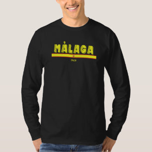 Málaga Spanien Spanische Flagge Espana Touristen T-Shirt