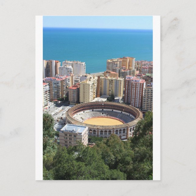 Malaga-Stierkampfarena Postkarte (Vorderseite)