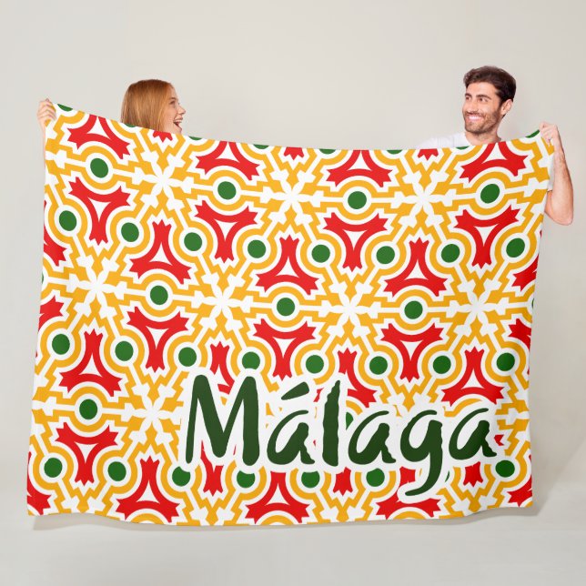 Malaga Straßenwände 1 Fleecedecke (Beispiel)