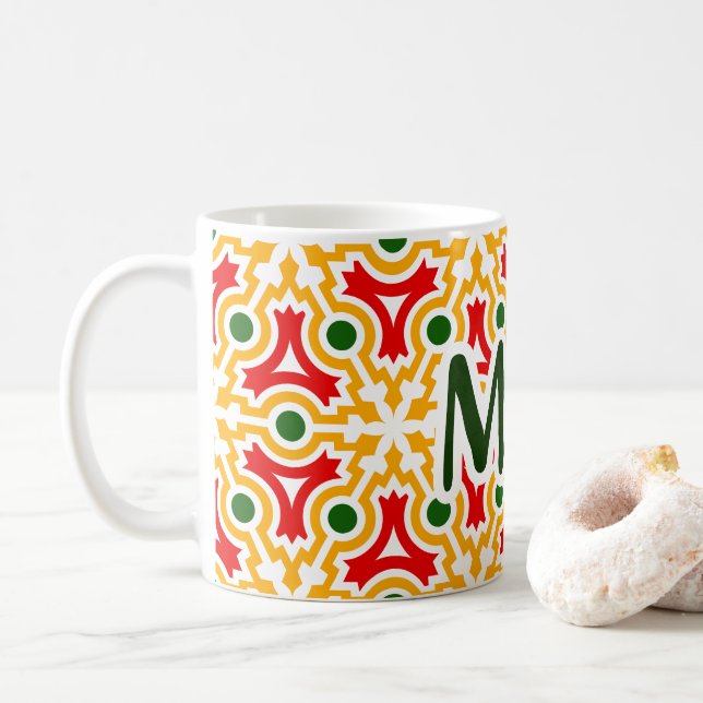 Malaga Straßenwände 1 Kaffeetasse (Mit Donut)
