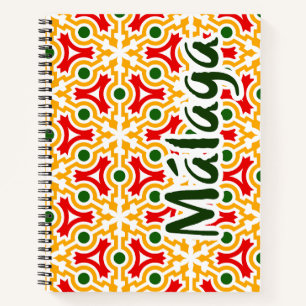 Malaga Straßenwände 1 Notizbuch