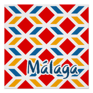 Malaga Straßenwände 2 Poster