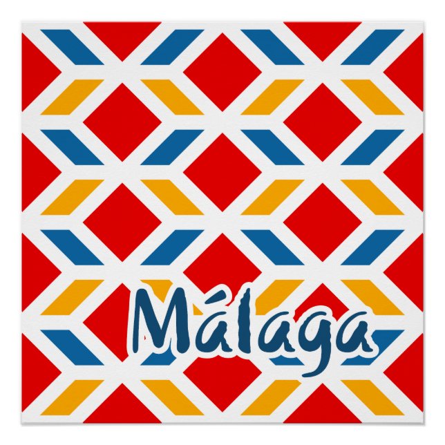 Malaga Straßenwände 2 Poster (Vorderseite)