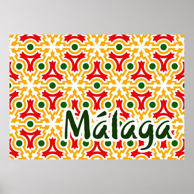 Malaga street walls 1 poster (Vorne)