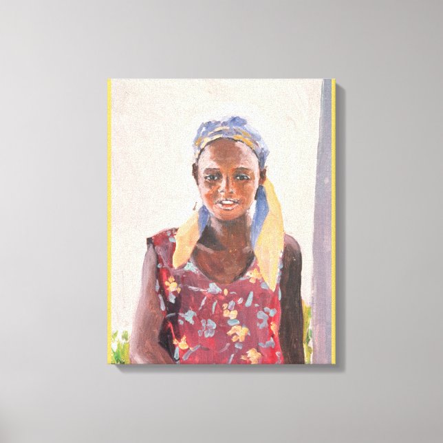 Malagasy Girl 1989 Leinwanddruck (Vorderseite)