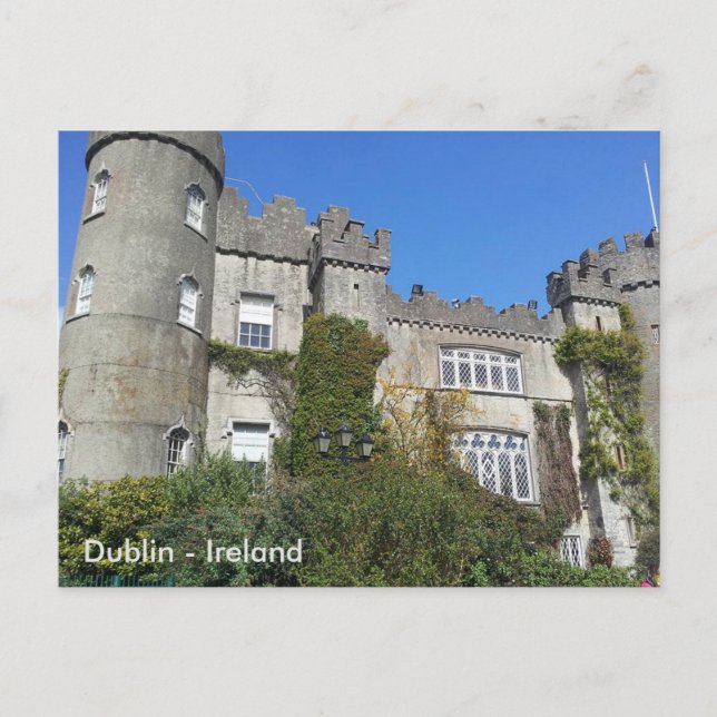 Malahide Castle, Dublin, Irland Postkarte (Vorderseite)