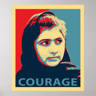 Malala Yousafzai - Ein Bild des Mutes Poster