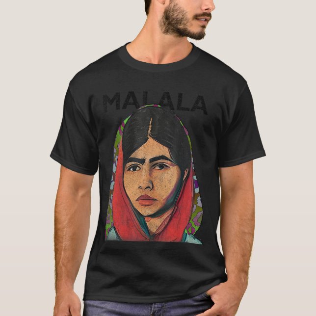 Malala Yousafzai, pakistanischer Aktivist, Bildung T-Shirt (Vorderseite)