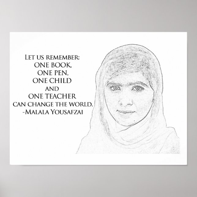 Malala Yousafzai Poster (Vorne)