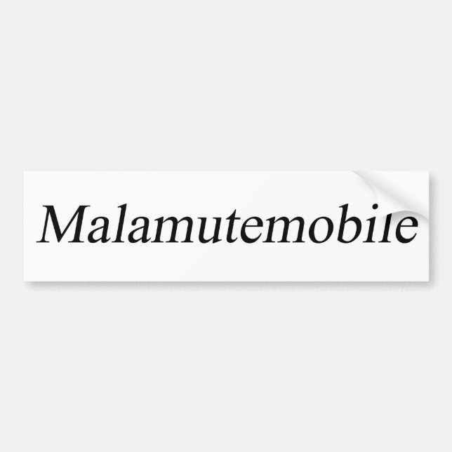 Malamute-Autoaufkleber Autoaufkleber (Vorne)