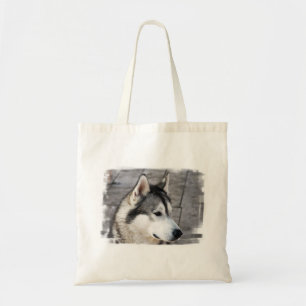 Malamute-Foto-kleine Leinwand-Tasche Tragetasche
