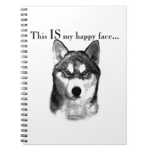 Malamute Happy Face Notizblock
