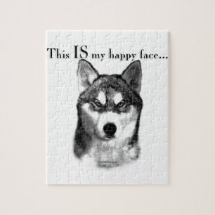 Malamute Happy Face Puzzle
