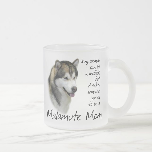 Malamute-Mama-Tasse Mattglastasse (Rechts)