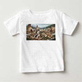Malamute-Mutter Version 1 Baby T-shirt