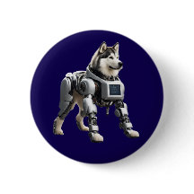 Malamute-Roboter-Knopf
