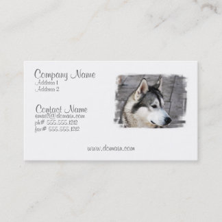 Malamute-Visitenkarte Visitenkarte