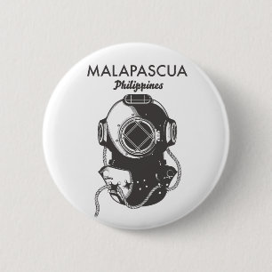 Malapascua Philippinen Tauchplakat Button