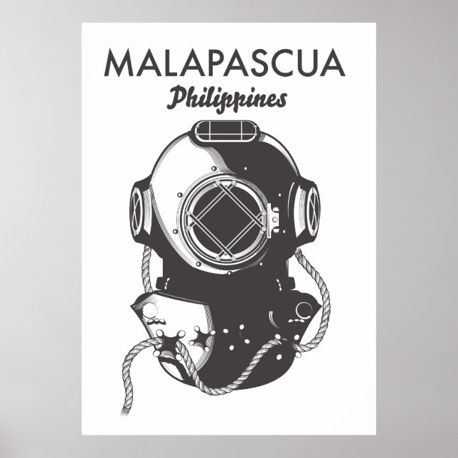 Malapascua Philippinen Tauchplakat Poster (Vorne)