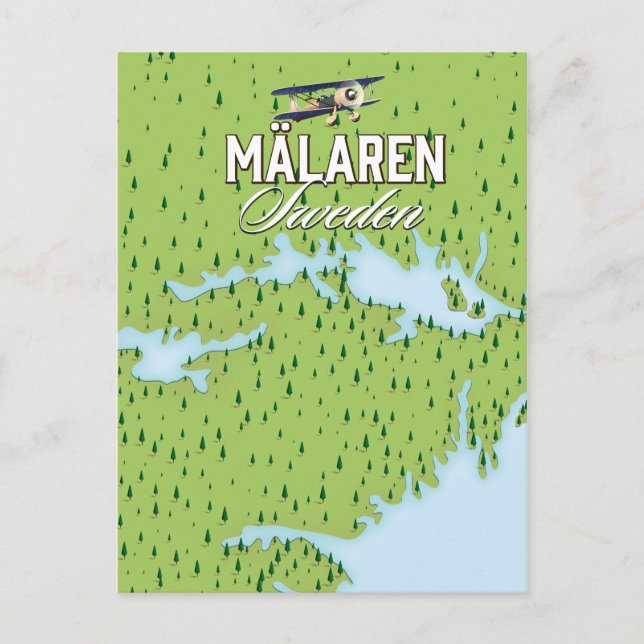 Mälaren Postkarte (Vorderseite)