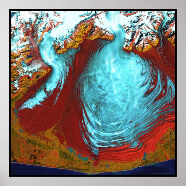 Malaspina Glacier Alaska Poster (Vorne)