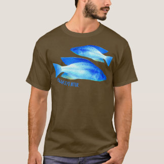 Malawi Eye Biter Cichlid Compressiceps Aquarium Fi T-Shirt