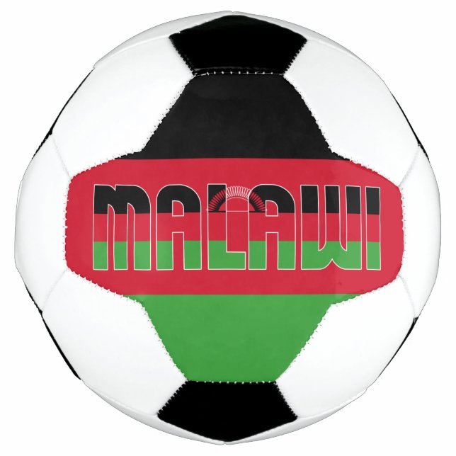 Malawi Flag Adorable Patriotic Fußball (Vorderseite)