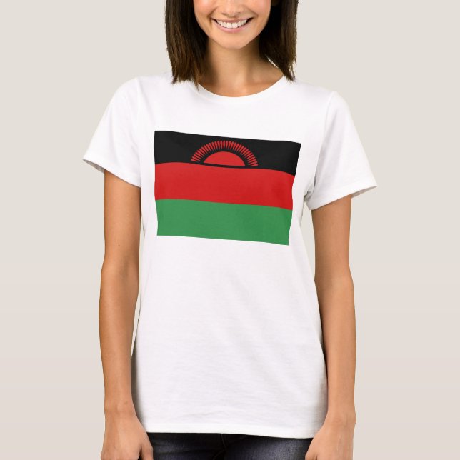 Malawi Flag and Map T - Shirt (Vorderseite)