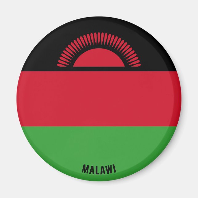 Malawi Flag Charming Patriotic Magnet (Vorne)