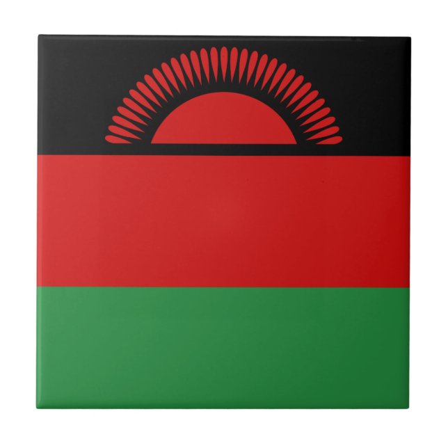Malawi Flag Keramik Tile Fliese (Vorderseite)